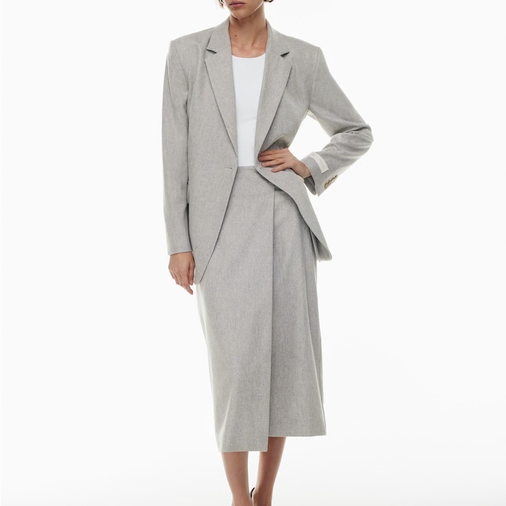 Babaton Merger Skirt - Heather Light Grey